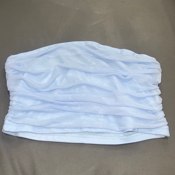 Light blue ruffled tube top🩵 - Picture 1 of 1